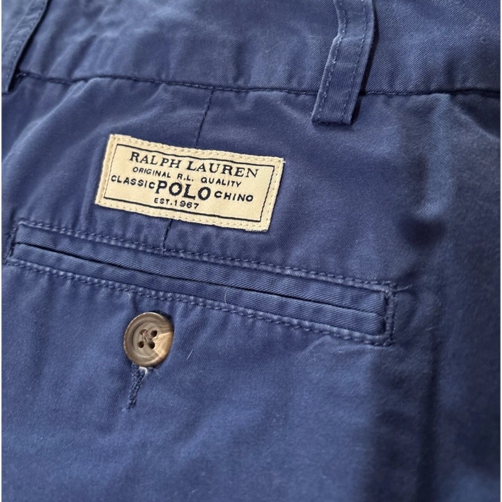 Polo Ralph Lauren Classic Chino Shorts Boys, Size 12, Navy Blue Preppy Casual - Picture 5 of 6